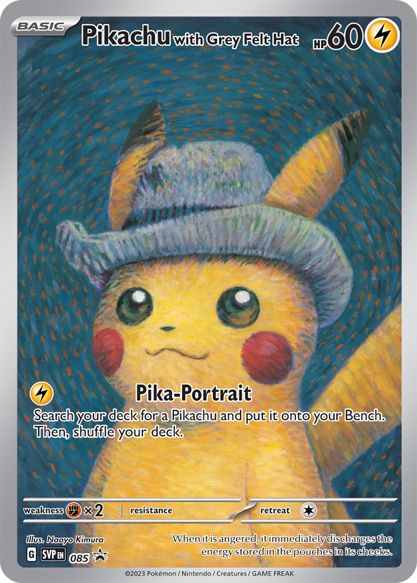 Pikachu with Grey Felt Hat (085) [Scarlet & Violet: Black Star Promos] | Jomio and Rueliete's Cards and Comics
