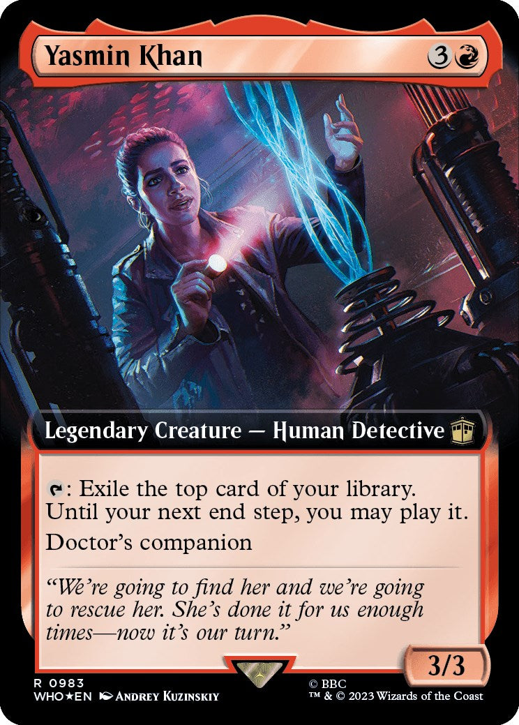 Yasmin Khan (Extended Art) (Surge Foil) [Doctor Who] | Jomio and Rueliete's Cards and Comics