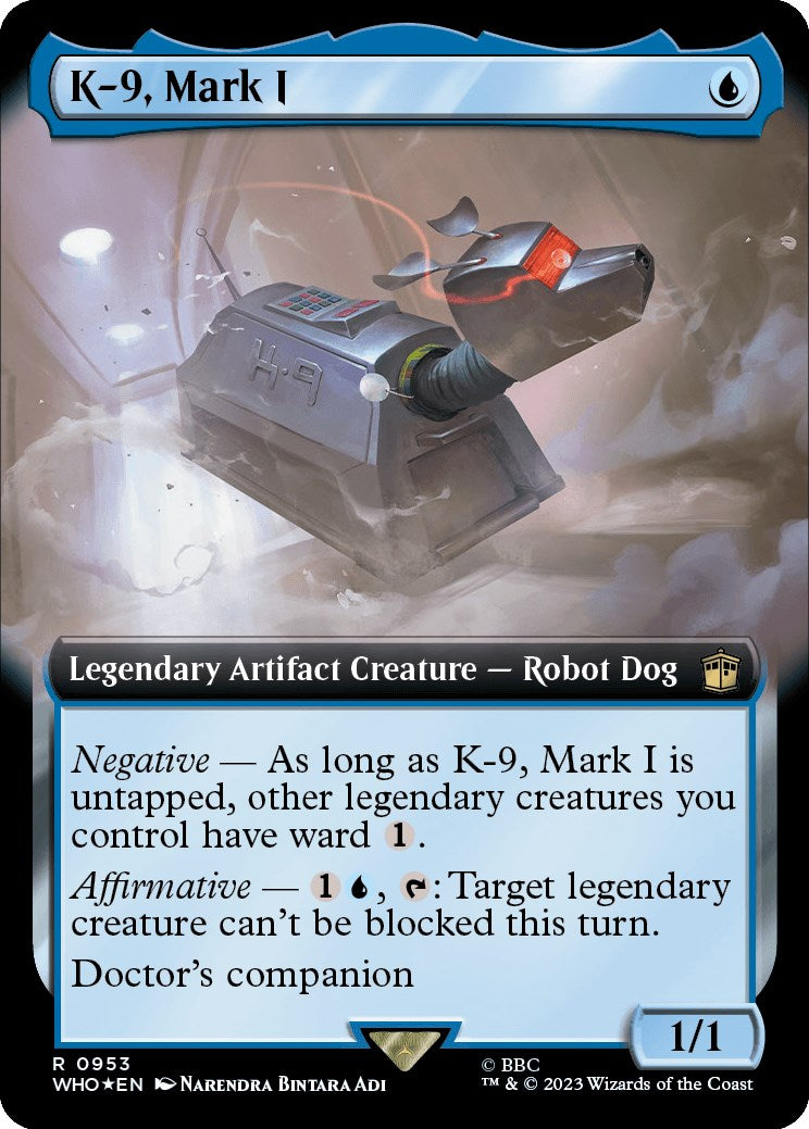K-9, Mark I (Extended Art) (Surge Foil) [Doctor Who] | Jomio and Rueliete's Cards and Comics