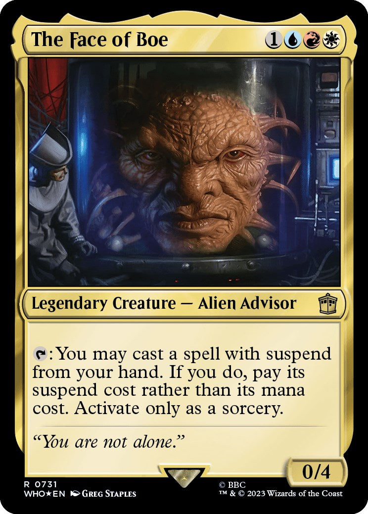 The Face of Boe (Surge Foil) [Doctor Who] | Jomio and Rueliete's Cards and Comics