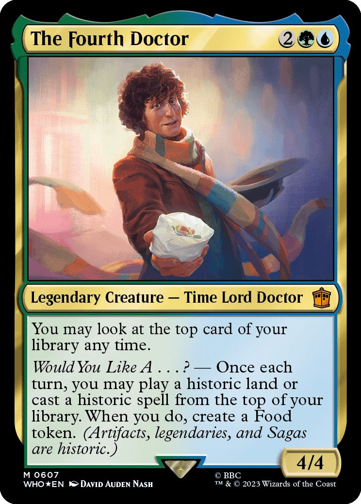 The Fourth Doctor (Surge Foil) [Doctor Who] | Jomio and Rueliete's Cards and Comics
