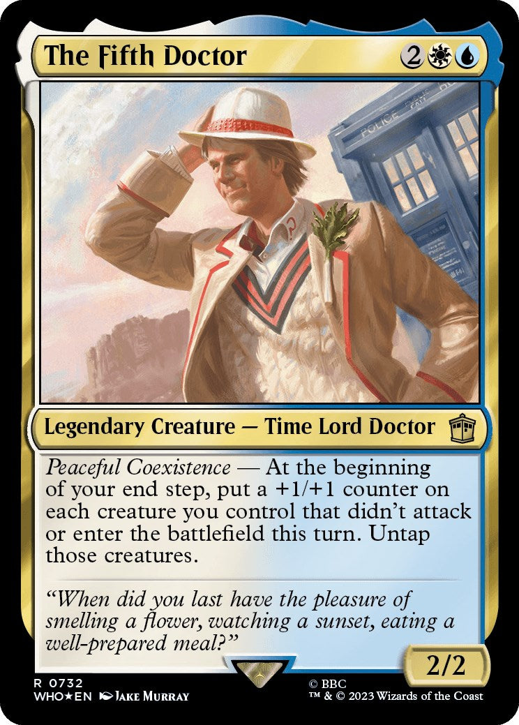 The Fifth Doctor (Surge Foil) [Doctor Who] | Jomio and Rueliete's Cards and Comics