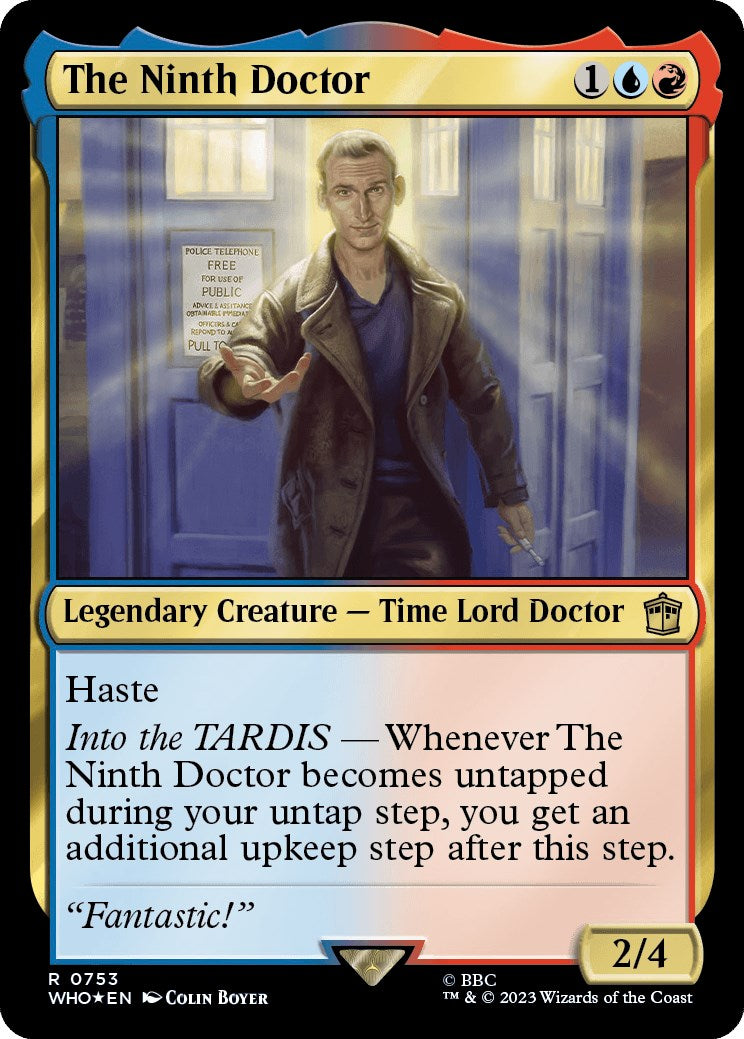 The Ninth Doctor (Surge Foil) [Doctor Who] | Jomio and Rueliete's Cards and Comics