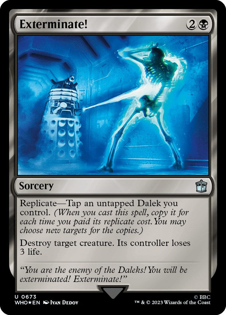 Exterminate! (Surge Foil) [Doctor Who] | Jomio and Rueliete's Cards and Comics
