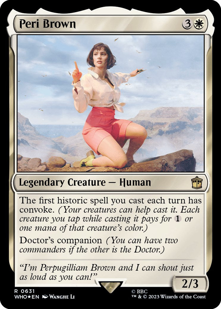 Peri Brown (Surge Foil) [Doctor Who] | Jomio and Rueliete's Cards and Comics