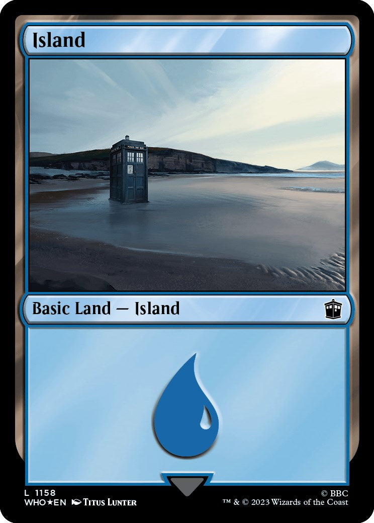 Island (1158) (Surge Foil) [Doctor Who] | Jomio and Rueliete's Cards and Comics