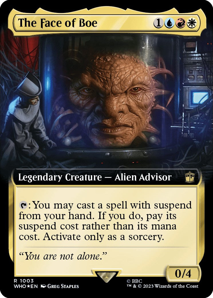 The Face of Boe (Extended Art) (Surge Foil) [Doctor Who] | Jomio and Rueliete's Cards and Comics