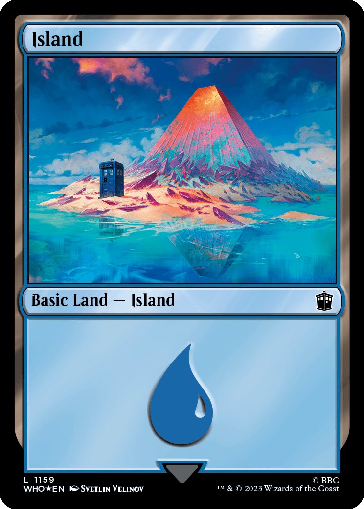 Island (1159) (Surge Foil) [Doctor Who] | Jomio and Rueliete's Cards and Comics