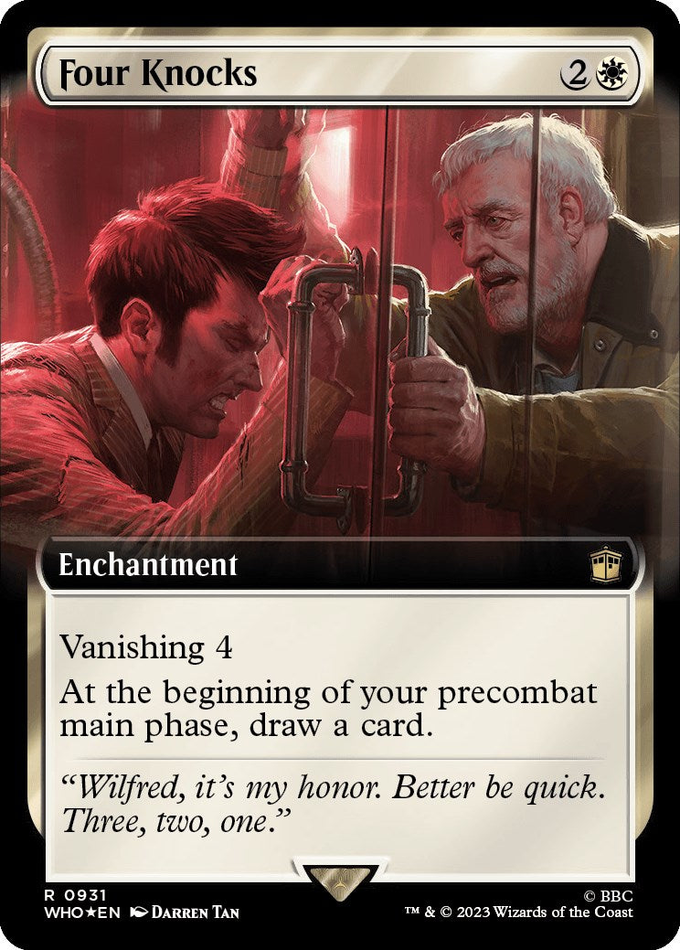 Four Knocks (Extended Art) (Surge Foil) [Doctor Who] | Jomio and Rueliete's Cards and Comics