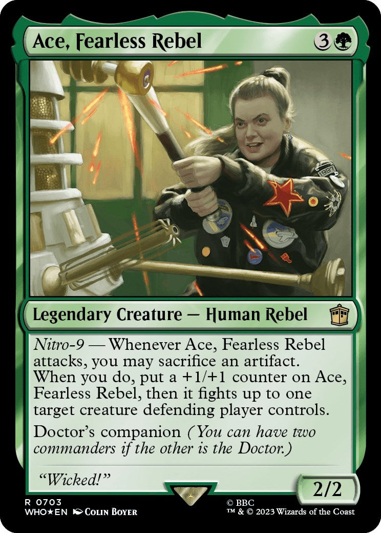 Ace, Fearless Rebel (Surge Foil) [Doctor Who] | Jomio and Rueliete's Cards and Comics
