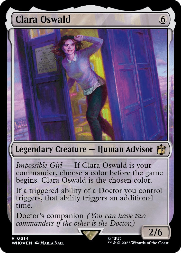 Clara Oswald (Surge Foil) [Doctor Who] | Jomio and Rueliete's Cards and Comics