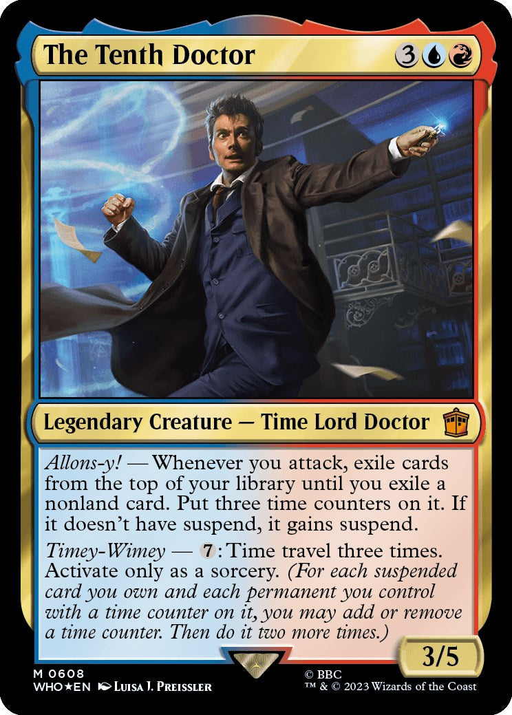 The Tenth Doctor (Surge Foil) [Doctor Who] | Jomio and Rueliete's Cards and Comics