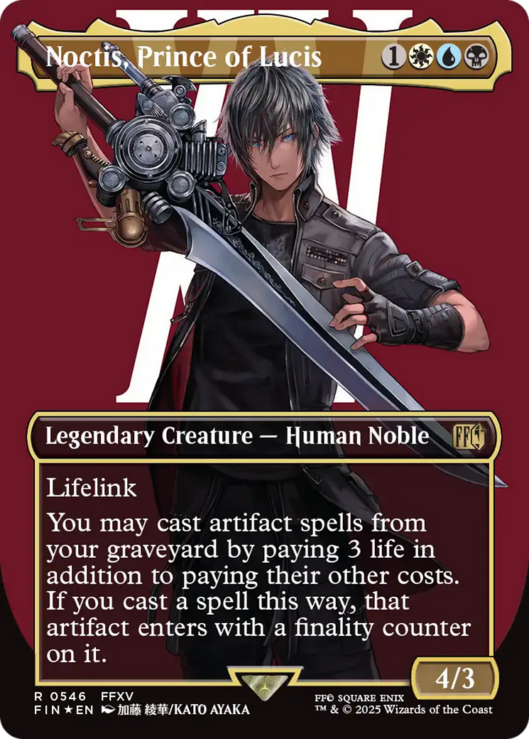Noctis, Prince of Lucis (Borderless) (Surge Foil) [FINAL FANTASY] | Jomio and Rueliete's Cards and Comics