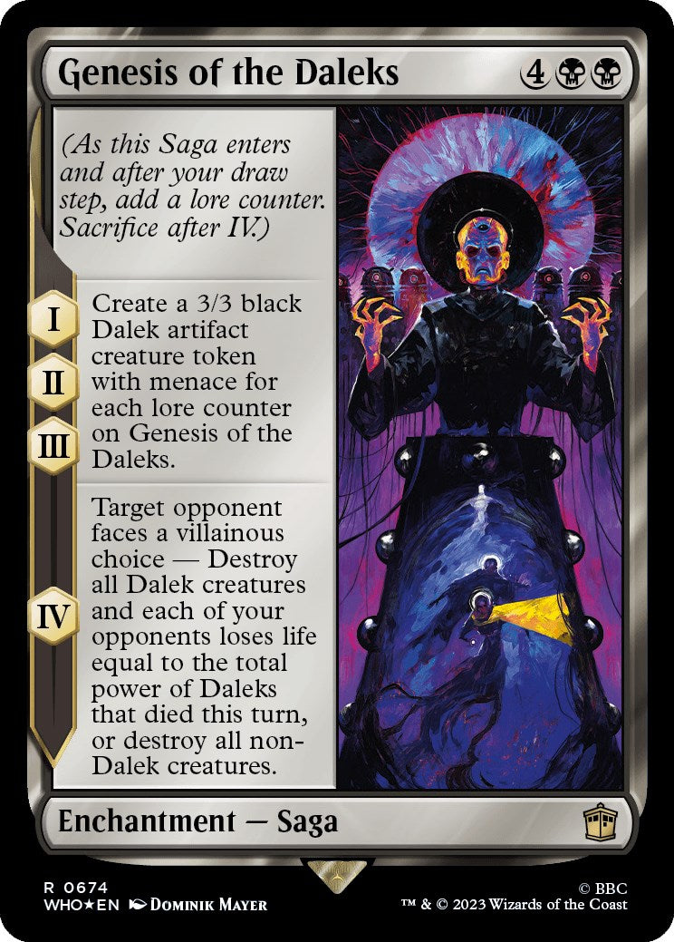 Genesis of the Daleks (Surge Foil) [Doctor Who] | Jomio and Rueliete's Cards and Comics