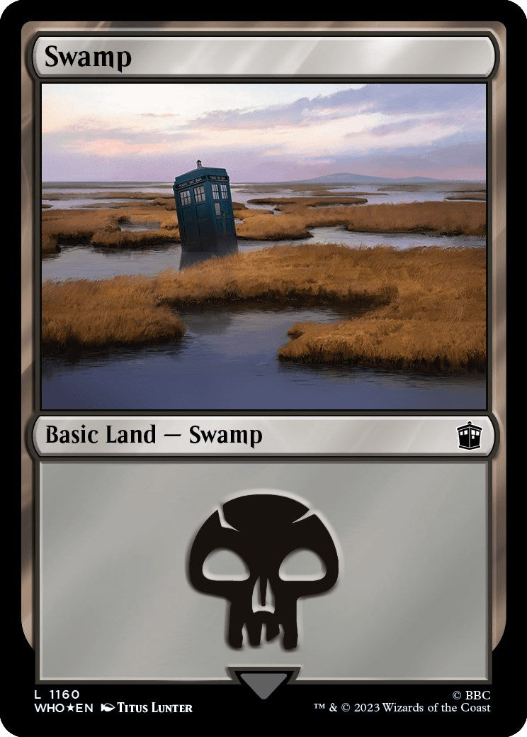 Swamp (1160) (Surge Foil) [Doctor Who] | Jomio and Rueliete's Cards and Comics