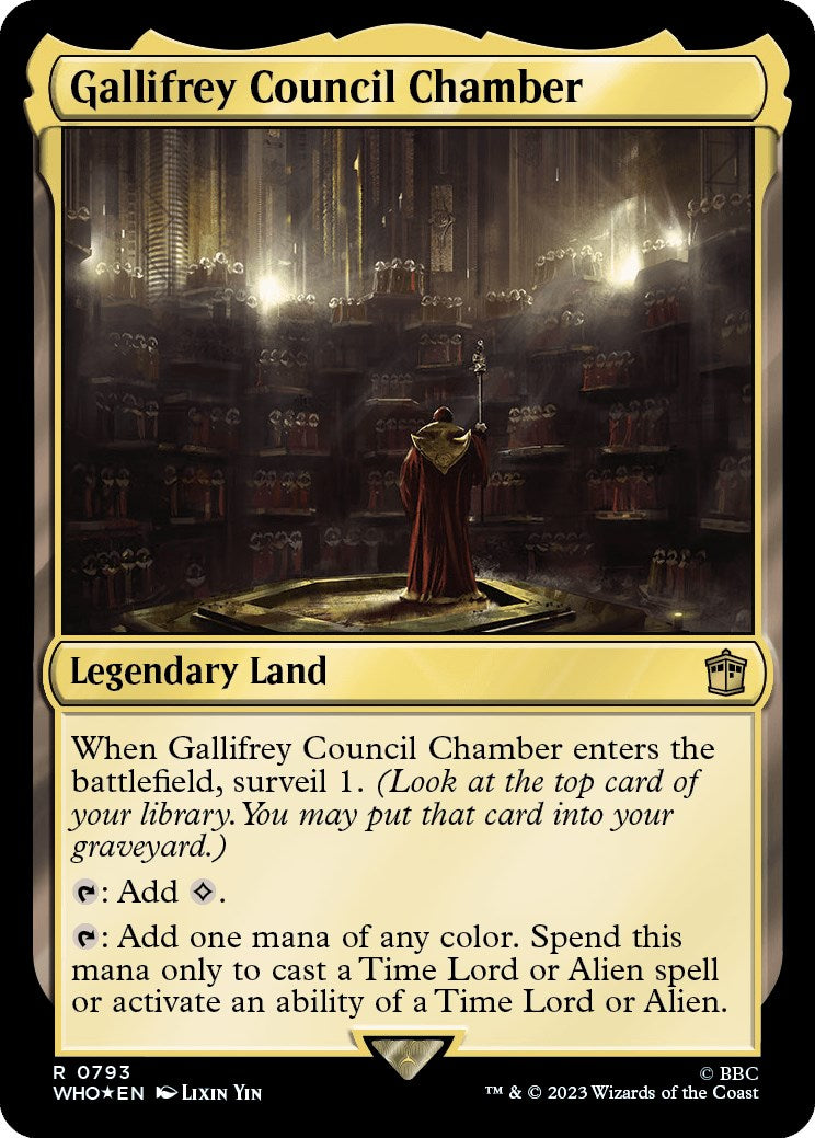 Gallifrey Council Chamber (Surge Foil) [Doctor Who] | Jomio and Rueliete's Cards and Comics