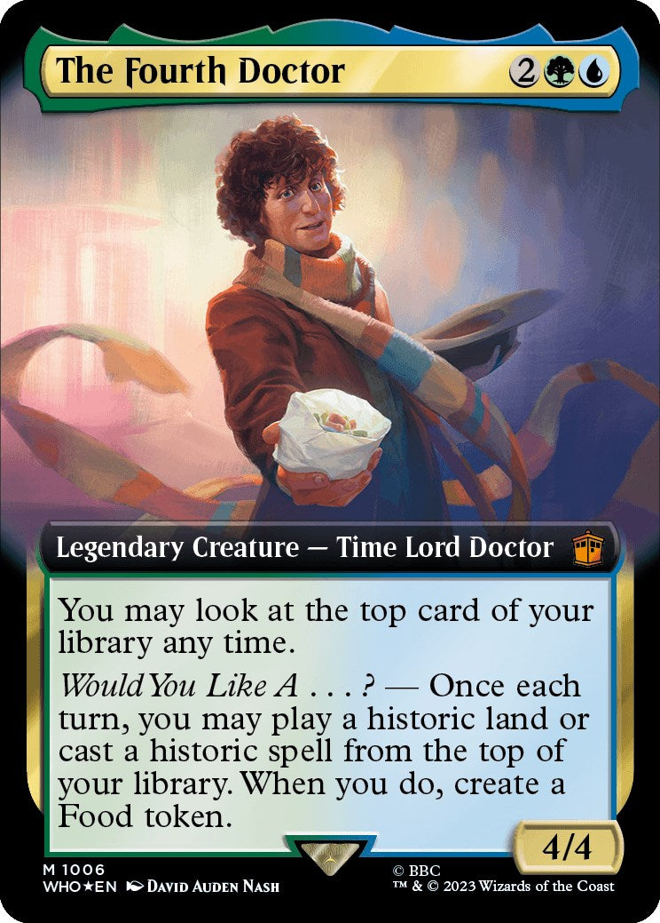 The Fourth Doctor (Extended Art) (Surge Foil) [Doctor Who] | Jomio and Rueliete's Cards and Comics