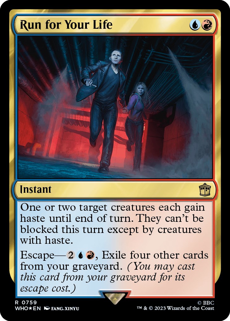 Run for Your Life (Surge Foil) [Doctor Who] | Jomio and Rueliete's Cards and Comics