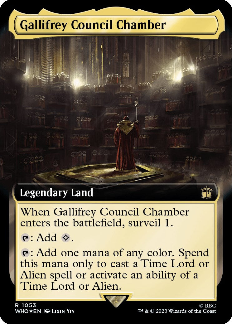 Gallifrey Council Chamber (Extended Art) (Surge Foil) [Doctor Who] | Jomio and Rueliete's Cards and Comics