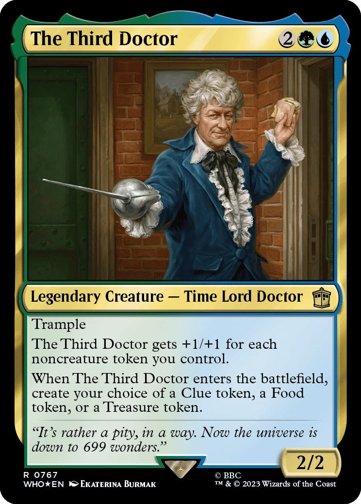 The Third Doctor (Surge Foil) [Doctor Who] | Jomio and Rueliete's Cards and Comics