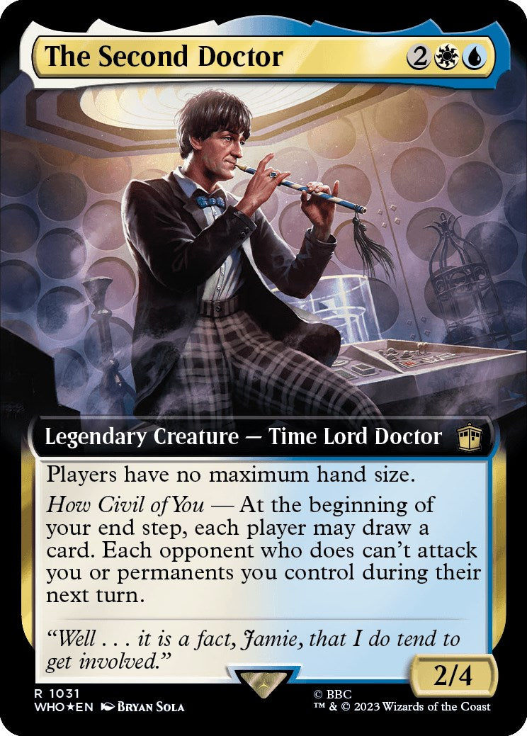 The Second Doctor (Extended Art) (Surge Foil) [Doctor Who] | Jomio and Rueliete's Cards and Comics