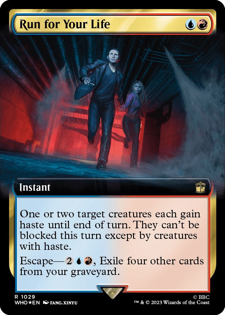 Run for Your Life (Extended Art) (Surge Foil) [Doctor Who] | Jomio and Rueliete's Cards and Comics