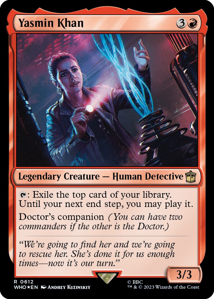 Yasmin Khan (Surge Foil) [Doctor Who] | Jomio and Rueliete's Cards and Comics