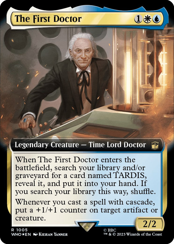 The First Doctor (Extended Art) (Surge Foil) [Doctor Who] | Jomio and Rueliete's Cards and Comics