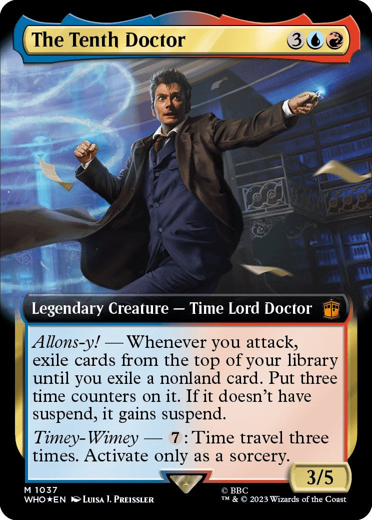 The Tenth Doctor (Extended Art) (Surge Foil) [Doctor Who] | Jomio and Rueliete's Cards and Comics