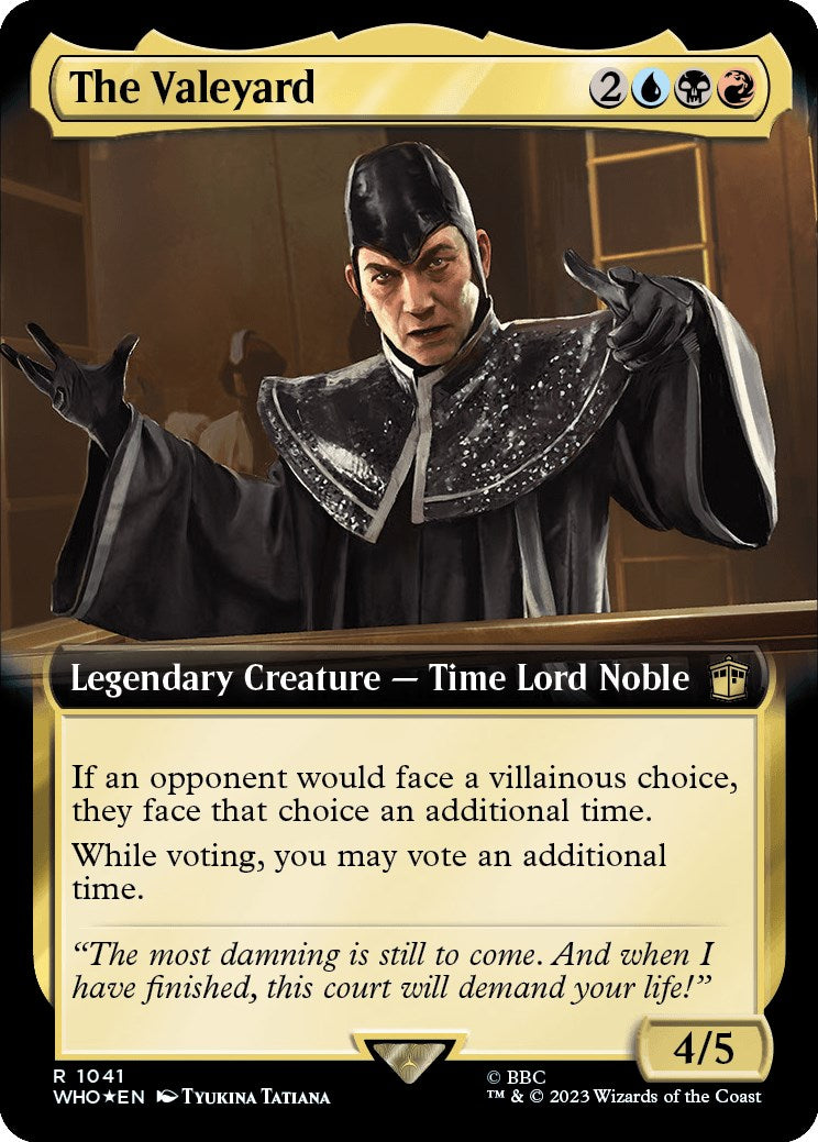 The Valeyard (Extended Art) (Surge Foil) [Doctor Who] | Jomio and Rueliete's Cards and Comics