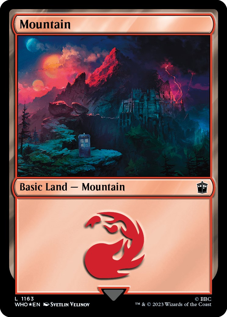 Mountain (1163) (Surge Foil) [Doctor Who] | Jomio and Rueliete's Cards and Comics