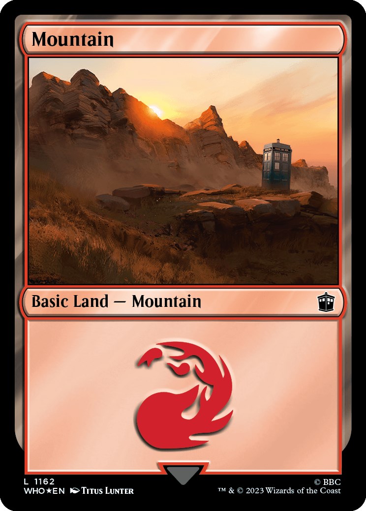 Mountain (1162) (Surge Foil) [Doctor Who] | Jomio and Rueliete's Cards and Comics