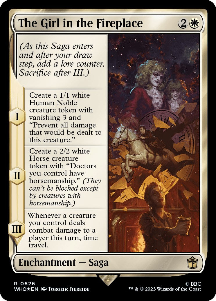 The Girl in the Fireplace (Surge Foil) [Doctor Who] | Jomio and Rueliete's Cards and Comics