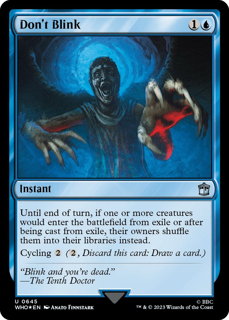 Don't Blink (Surge Foil) [Doctor Who] | Jomio and Rueliete's Cards and Comics