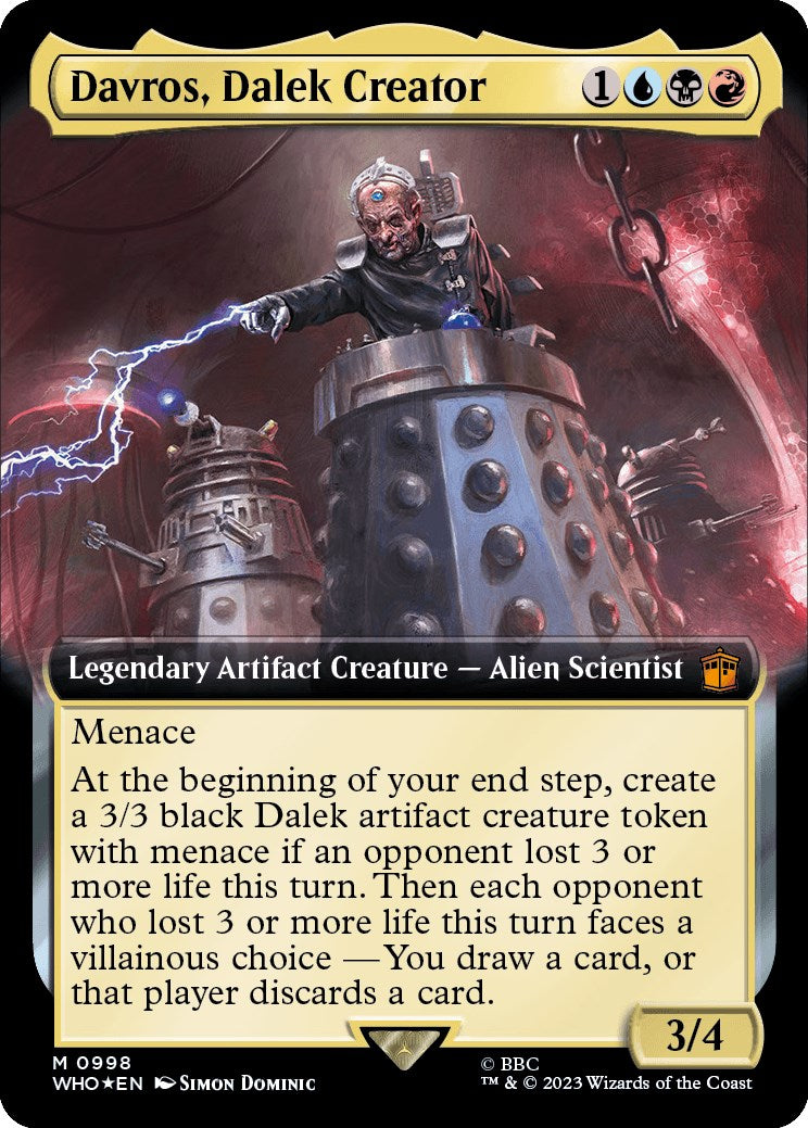 Davros, Dalek Creator (Extended Art) (Surge Foil) [Doctor Who] | Jomio and Rueliete's Cards and Comics