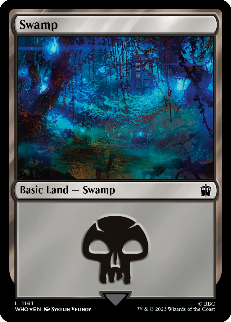 Swamp (1161) (Surge Foil) [Doctor Who] | Jomio and Rueliete's Cards and Comics