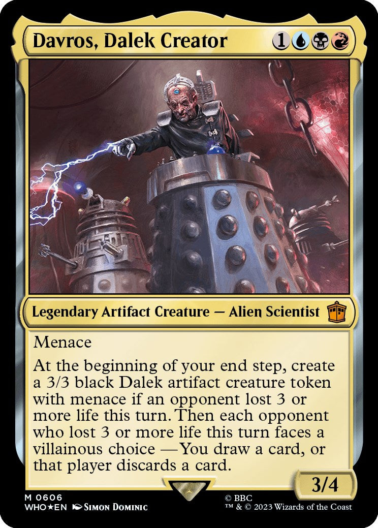 Davros, Dalek Creator (Surge Foil) [Doctor Who] | Jomio and Rueliete's Cards and Comics