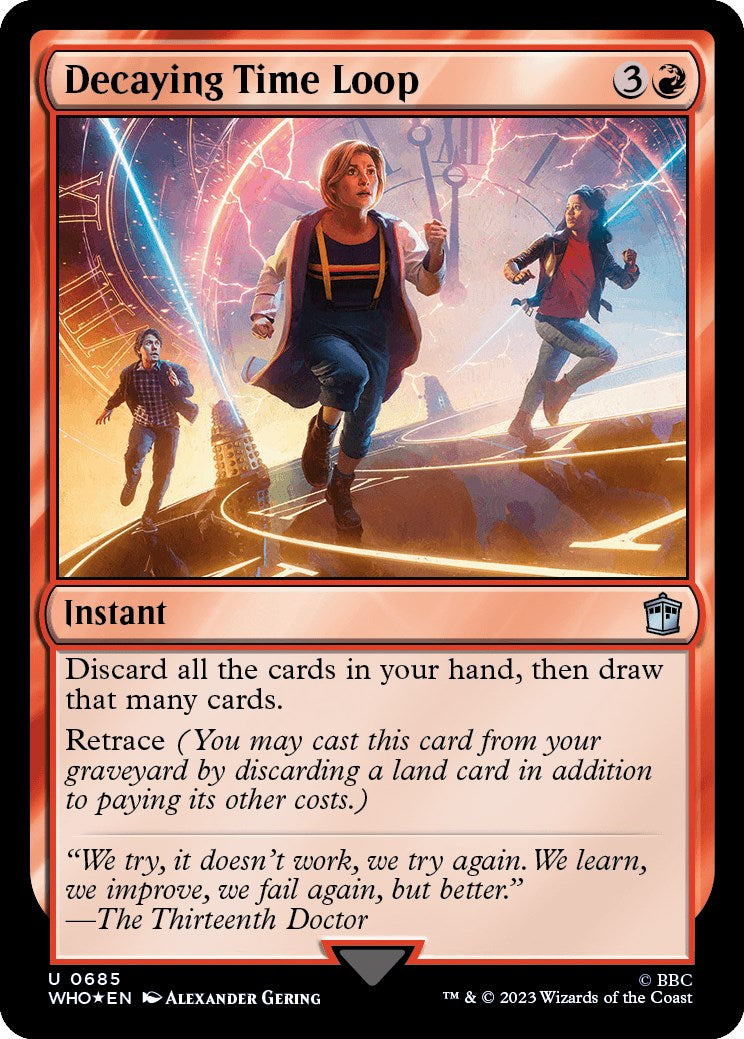 Decaying Time Loop (Surge Foil) [Doctor Who] | Jomio and Rueliete's Cards and Comics
