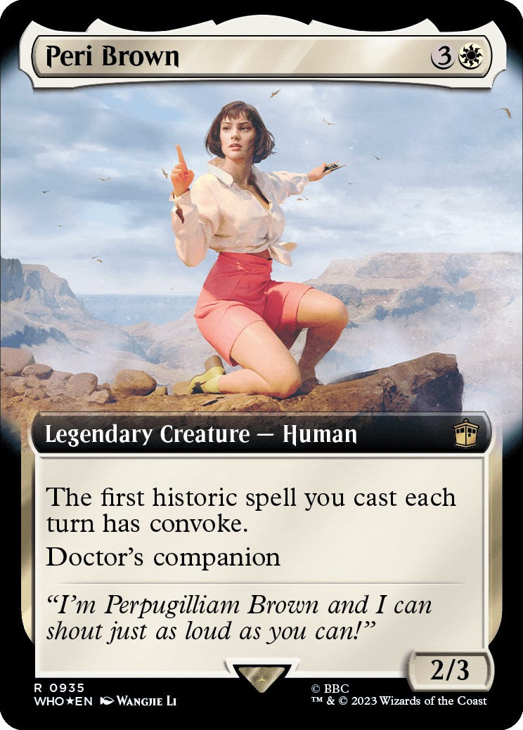 Peri Brown (Extended Art) (Surge Foil) [Doctor Who] | Jomio and Rueliete's Cards and Comics