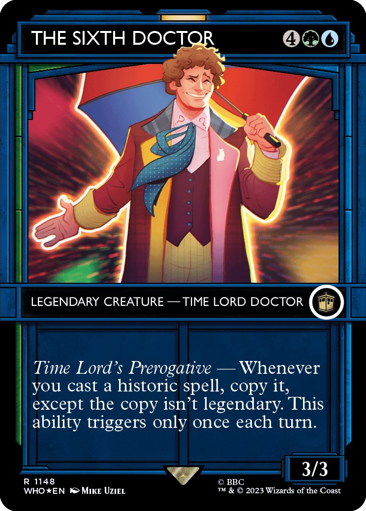 The Sixth Doctor (Showcase) (Surge Foil) [Doctor Who] | Jomio and Rueliete's Cards and Comics