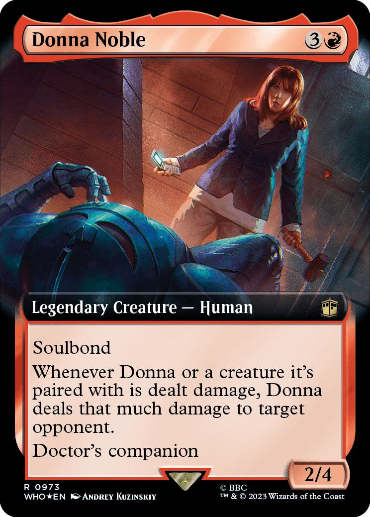 Donna Noble (Extended Art) (Surge Foil) [Doctor Who] | Jomio and Rueliete's Cards and Comics