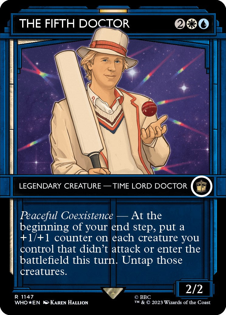 The Fifth Doctor (Showcase) (Surge Foil) [Doctor Who] | Jomio and Rueliete's Cards and Comics