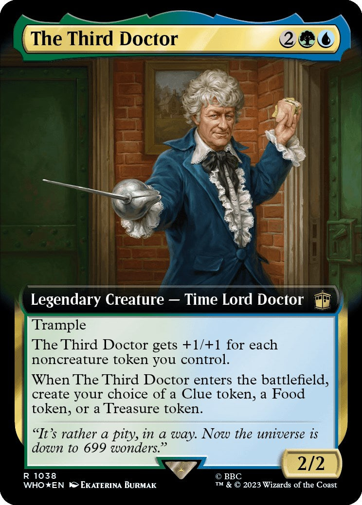 The Third Doctor (Extended Art) (Surge Foil) [Doctor Who] | Jomio and Rueliete's Cards and Comics