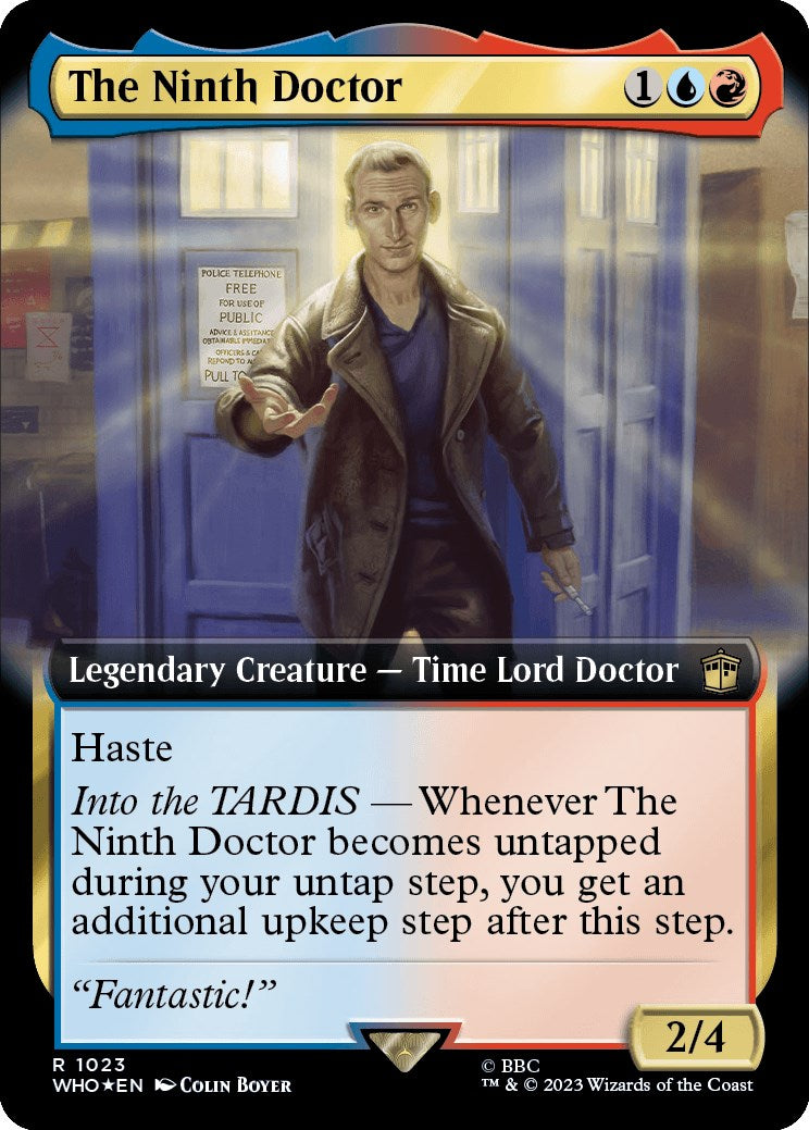 The Ninth Doctor (Extended Art) (Surge Foil) [Doctor Who] | Jomio and Rueliete's Cards and Comics