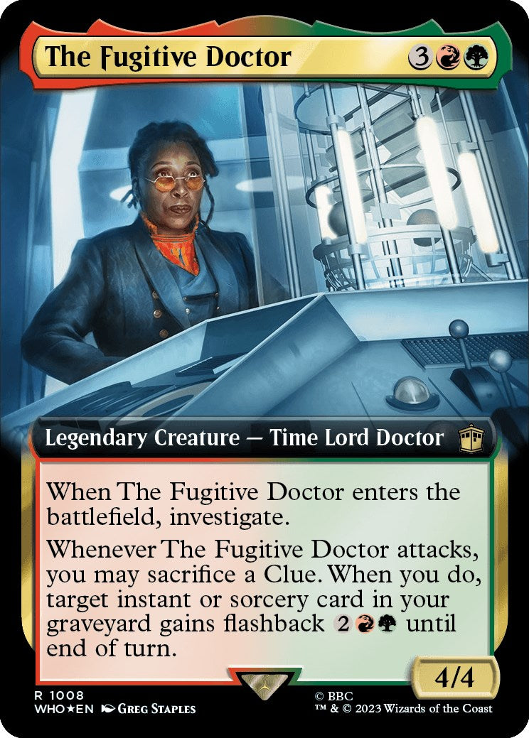 The Fugitive Doctor (Extended Art) (Surge Foil) [Doctor Who] | Jomio and Rueliete's Cards and Comics