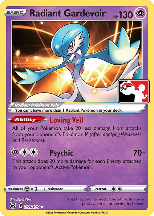 Radiant Gardevoir (069/196) [Prize Pack Series Three] | Jomio and Rueliete's Cards and Comics