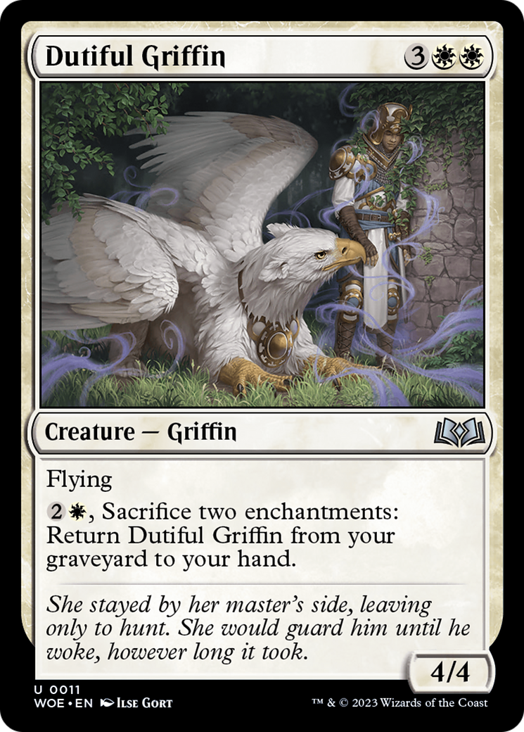 Dutiful Griffin [Wilds of Eldraine] | Jomio and Rueliete's Cards and Comics