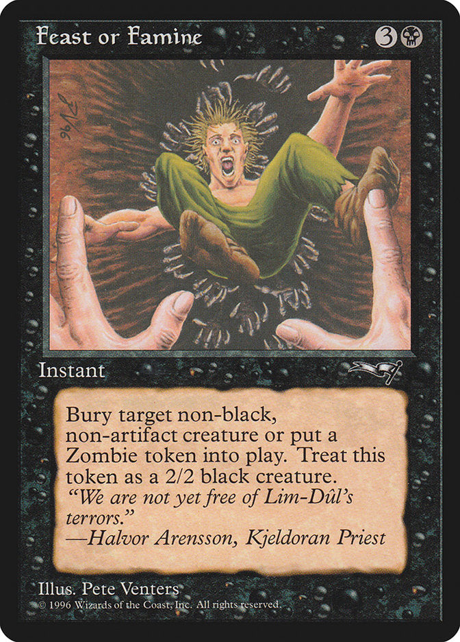 Feast or Famine (Falling) [Alliances] | Jomio and Rueliete's Cards and Comics