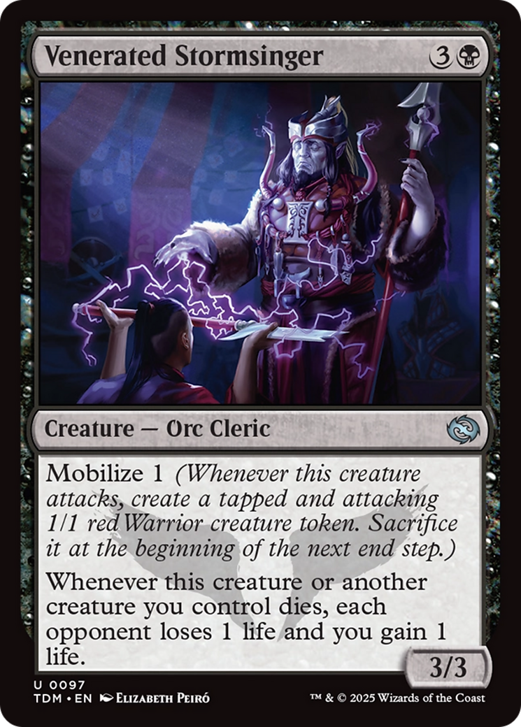 Venerated Stormsinger [Tarkir: Dragonstorm] | Jomio and Rueliete's Cards and Comics
