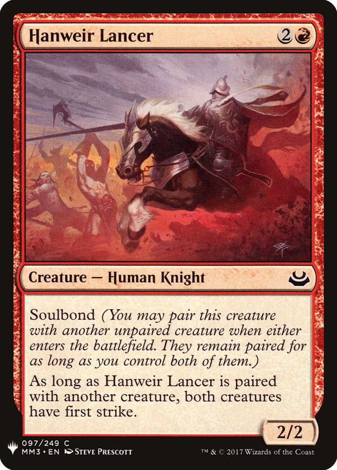 Hanweir Lancer [Mystery Booster] | Jomio and Rueliete's Cards and Comics